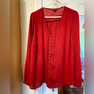 Torrid red blouse size 1